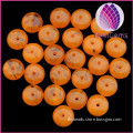 orange color imitation beeswax Spacer beads loose bead 10pcs/bag